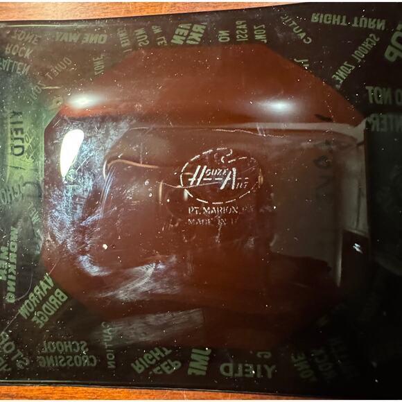 Vintage Houze Art Trinket Tray From 1960s Stop Sign Ashtray Point Marion, PA - Picture 2 of 6